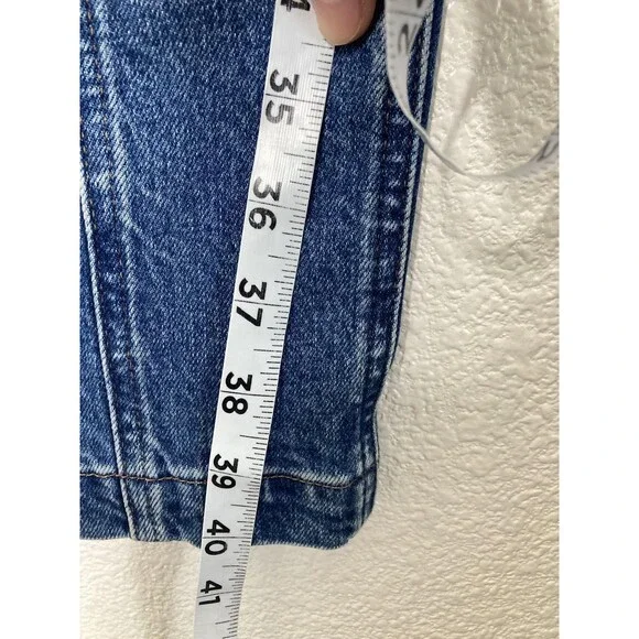 Madewell Jeans Womens 27 Blue 90s Straight Cargo High Rise Utility Denim Pockets - Picture 10 of 16